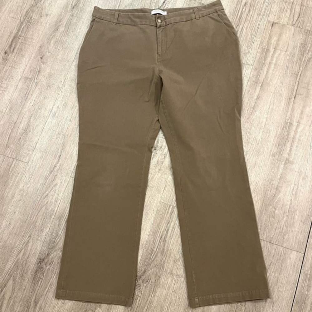 Coldwater Creek Natural Fit Pants 16P Light Brown 6% Spandex
